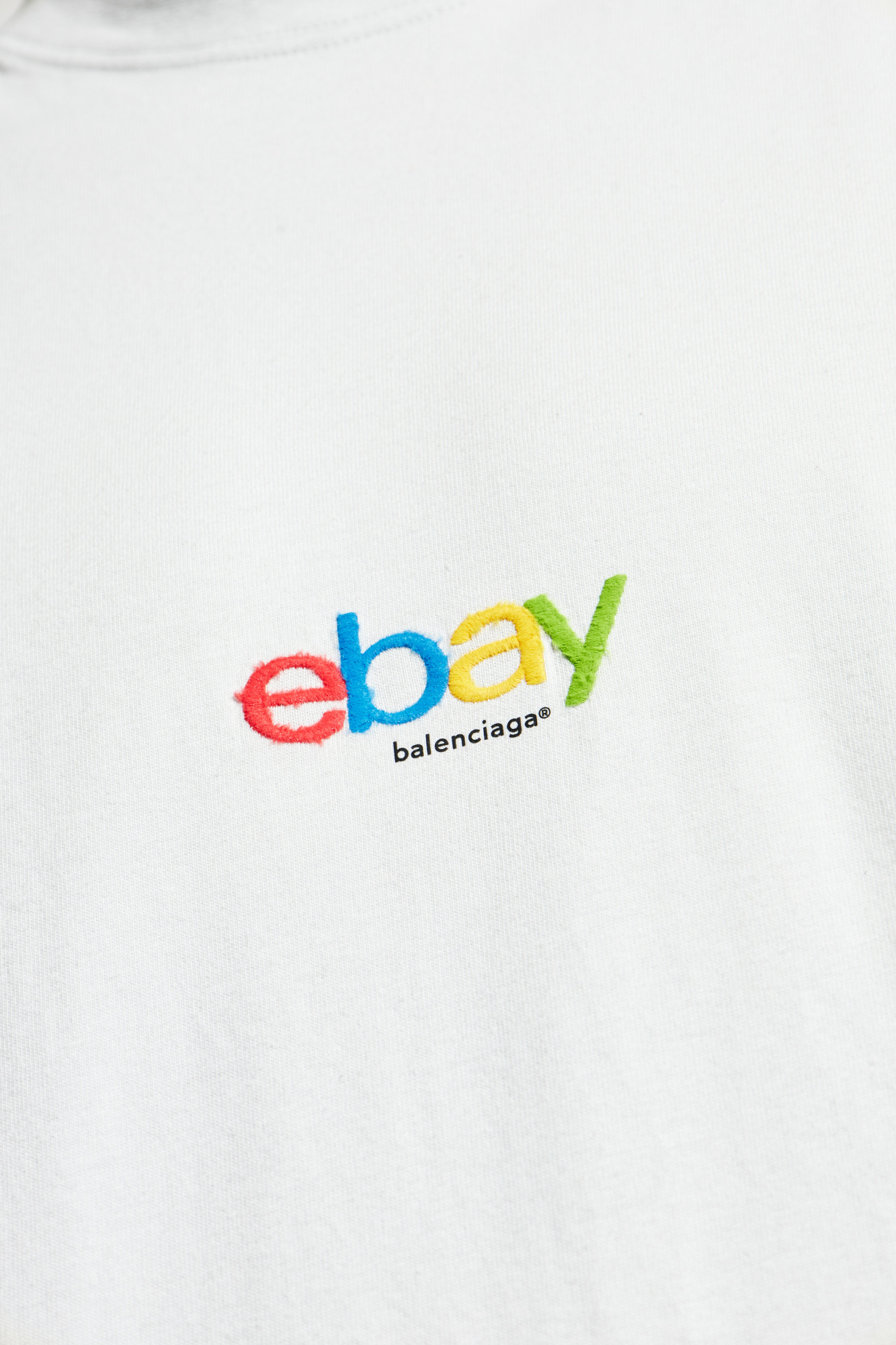 Cream T-shirt in oversize style Balenciaga - Vitkac Italy